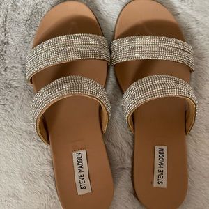 Steve Madden Rhinestone Yodey Sandals